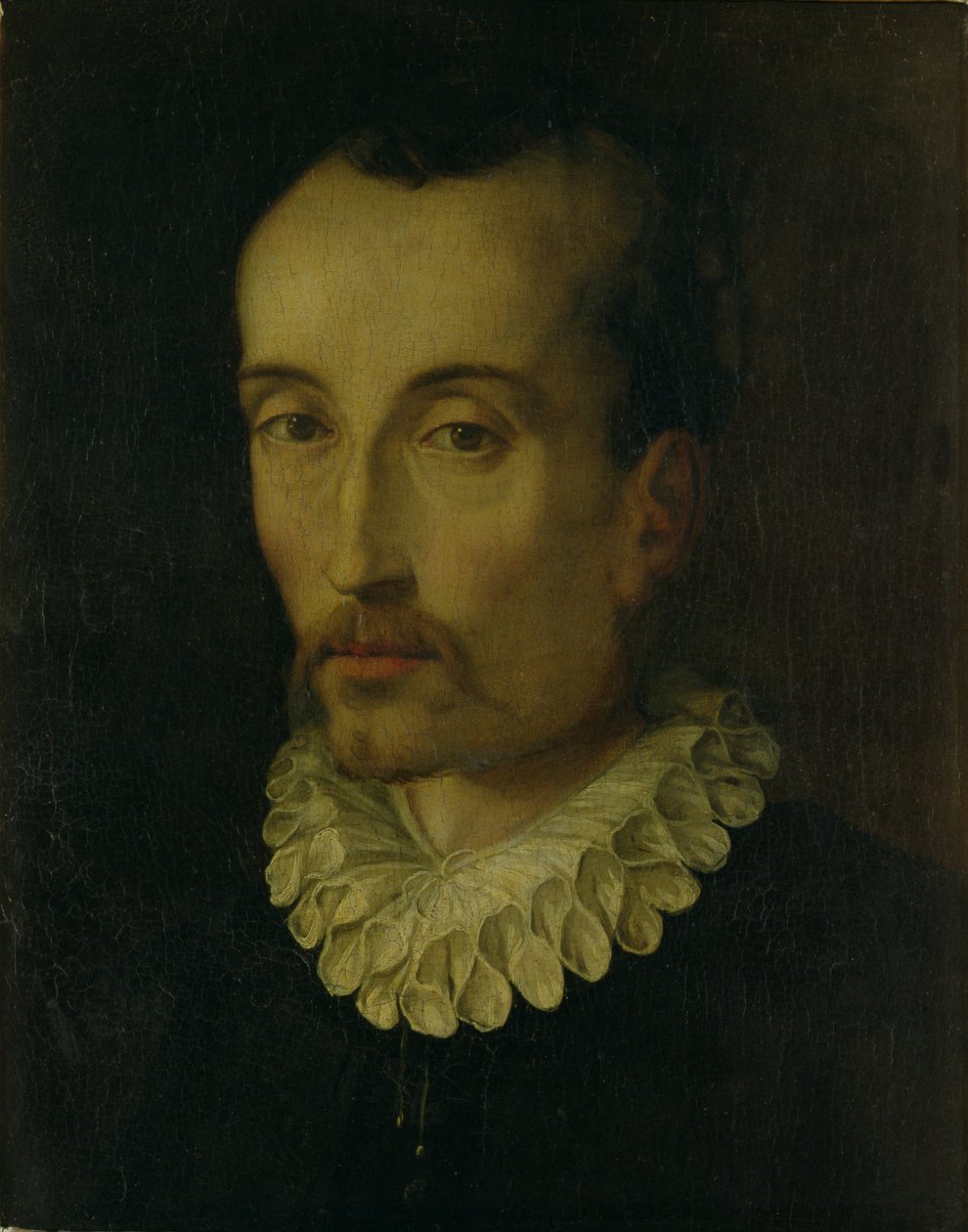 Porträtt av Torquato Tasso, 1585-90 av Alessandro Allori