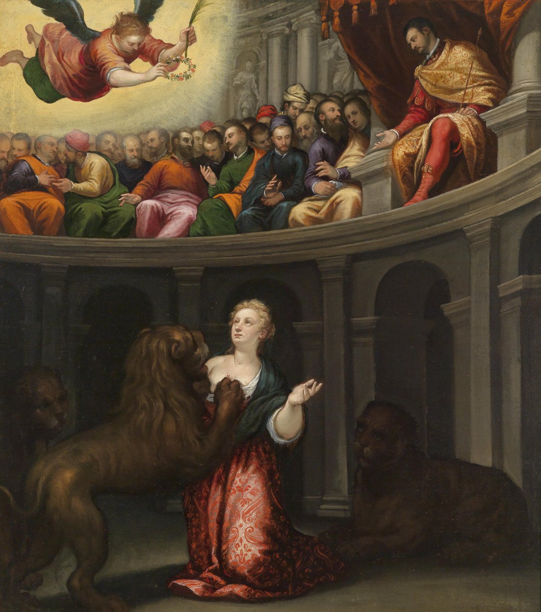 Das Martyrium einer Heiligen av Alessandro Maganza