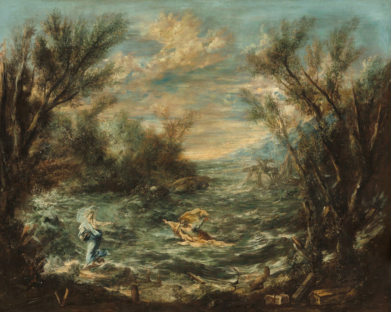 Christ at the Sea of Galilee av Alessandro Magnasco