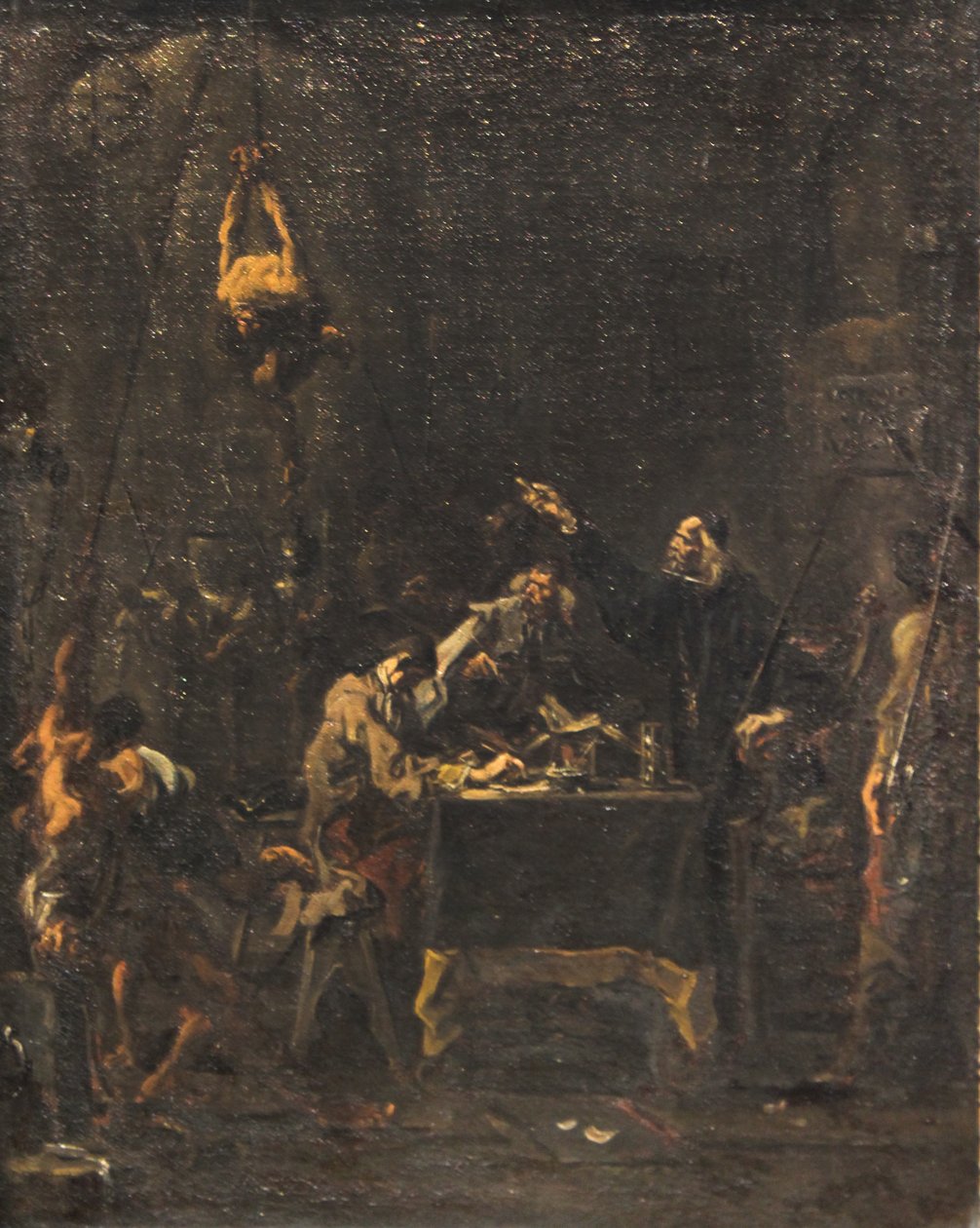 Pinsamt förhör (tortyrscen) av Alessandro Magnasco