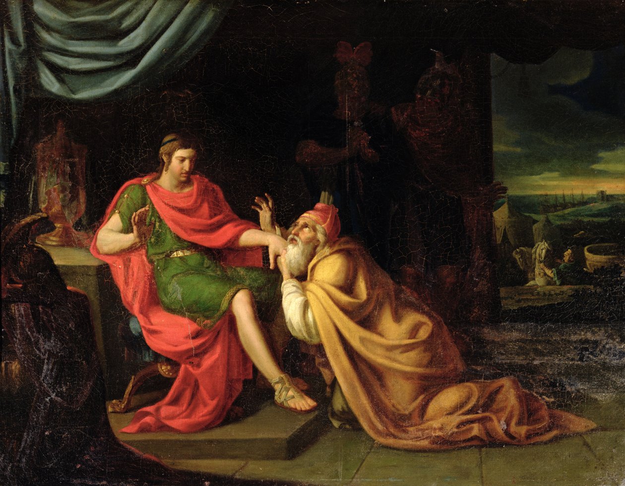 Priam och Achilles av Alessandro Padovanino