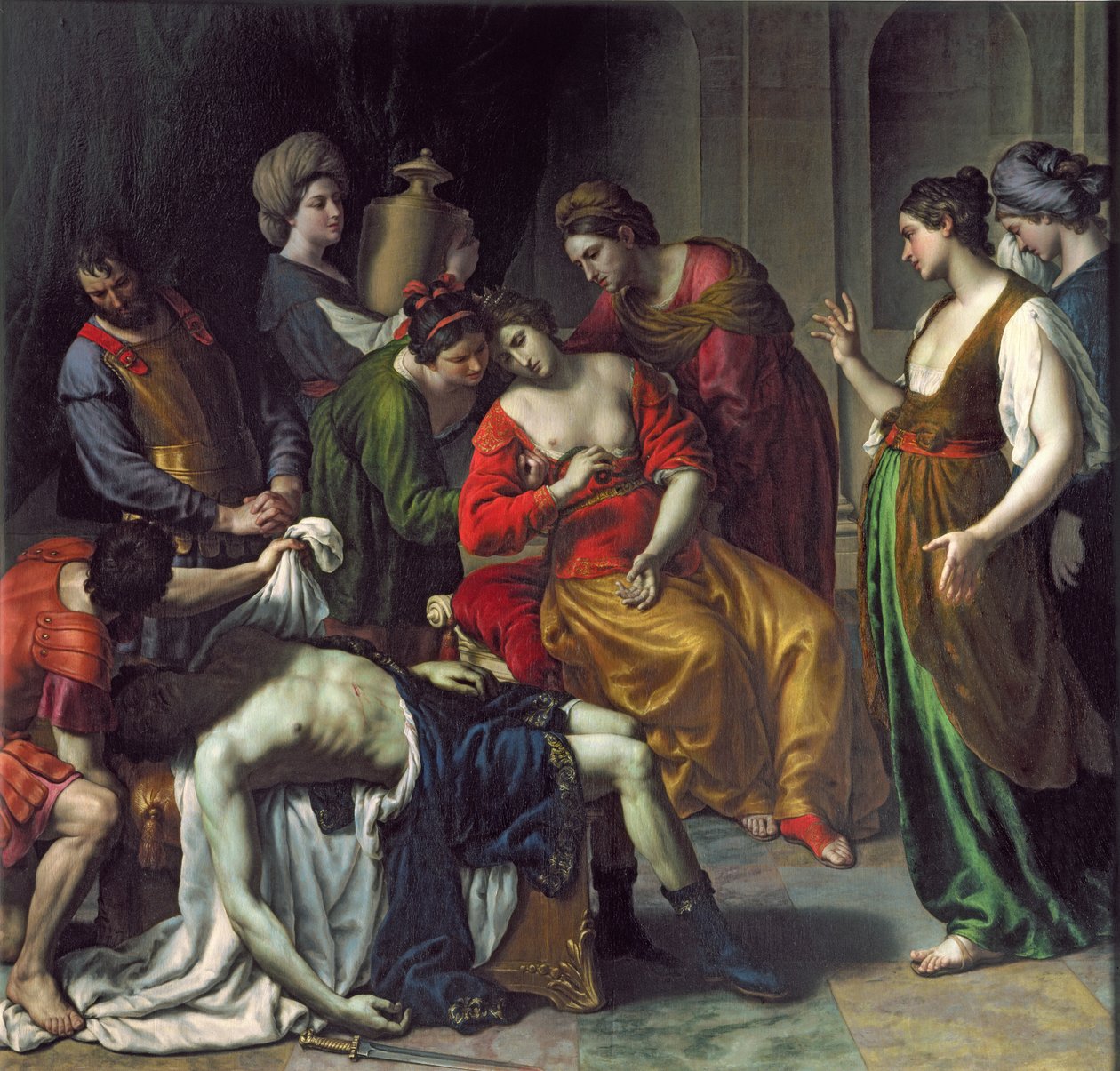 Antonius och Kleopatras död, 1630-35 av Alessandro Turchi