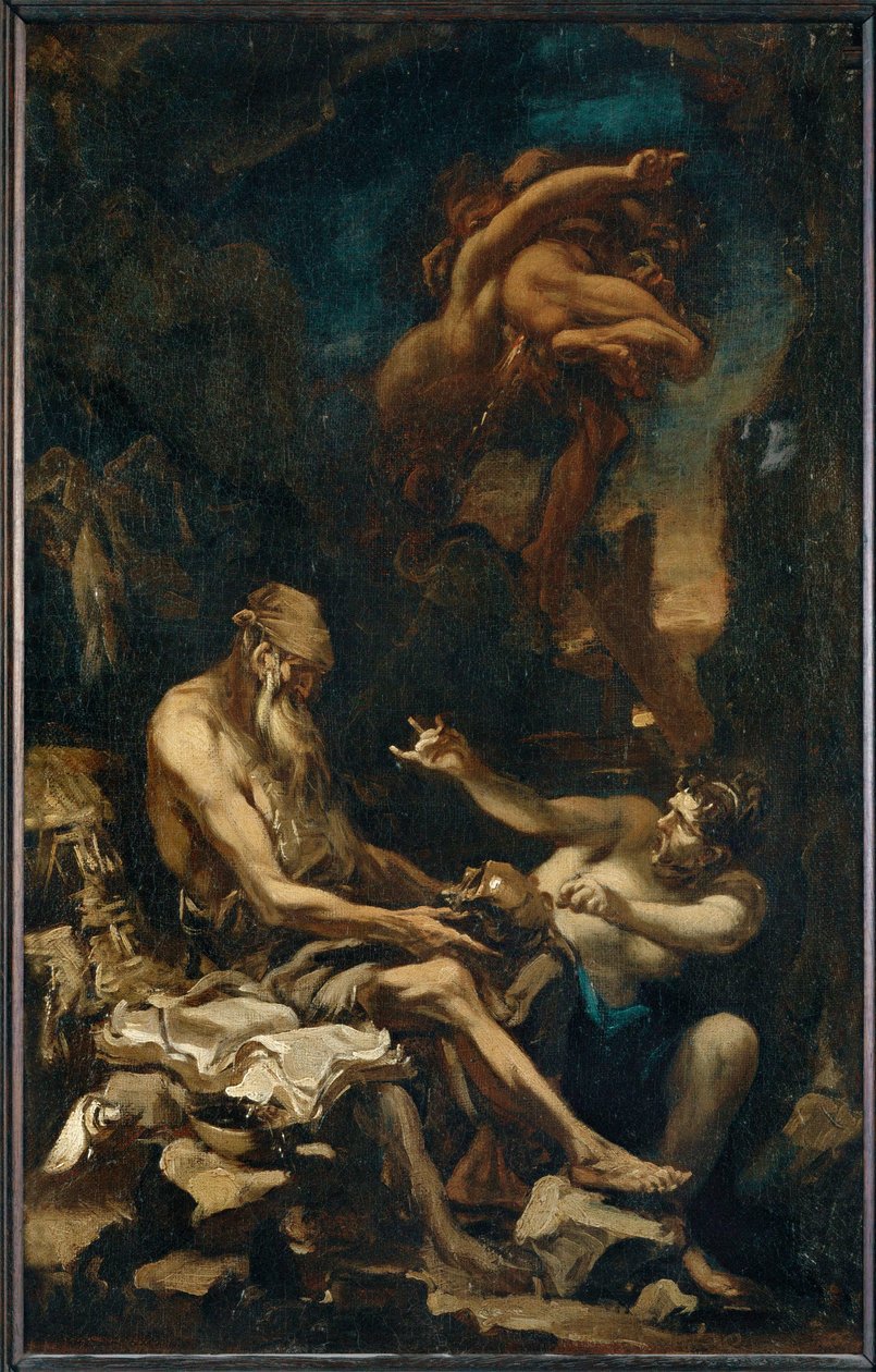 Den helige Antonius den stores frestelse ... av Alessandro (style of) Magnasco