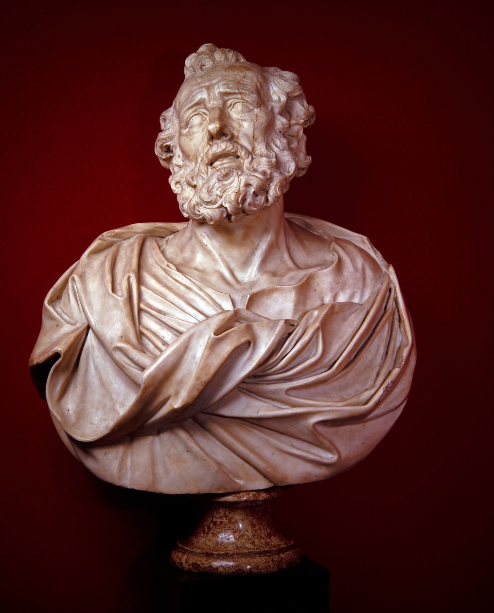 Byster i marmor av S:t Peter och S:t Paul av Alessandro Algardi