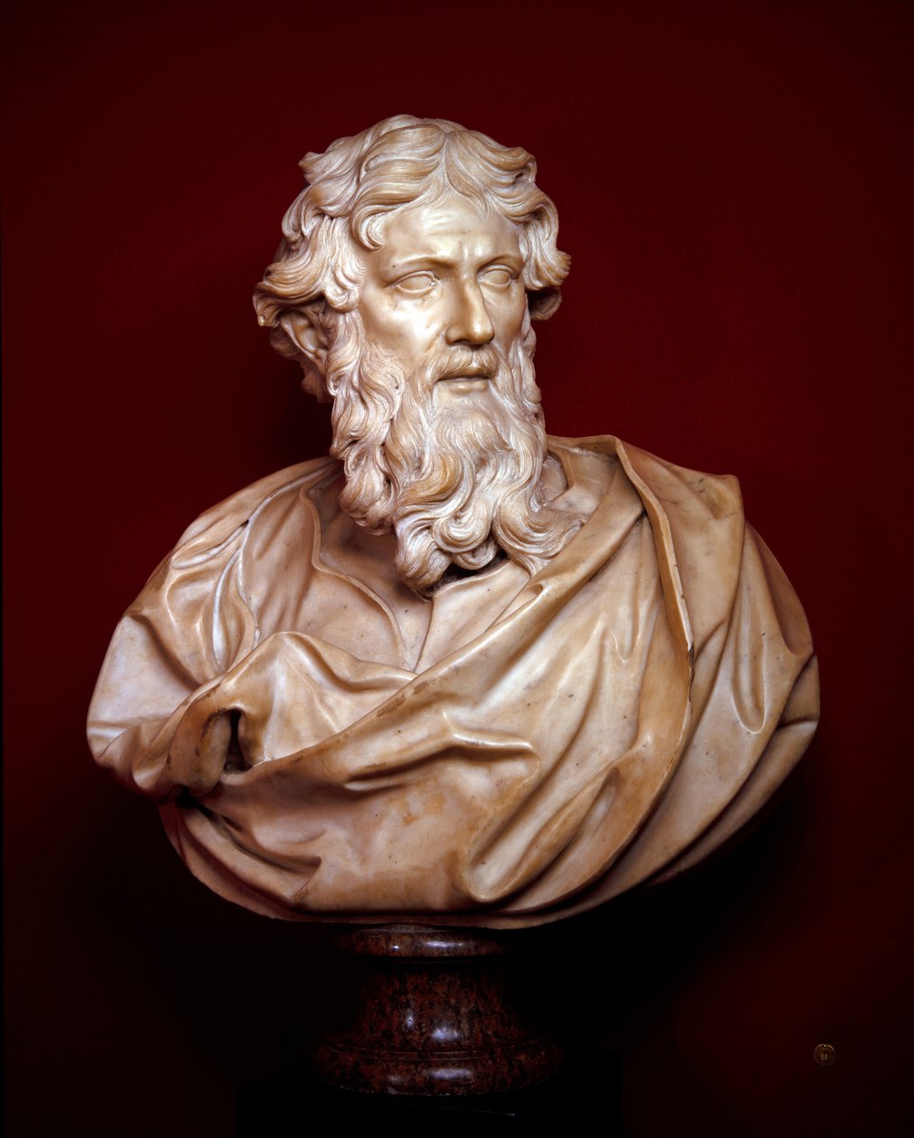 Byster i marmor av S:t Peter och S:t Paul av Alessandro Algardi