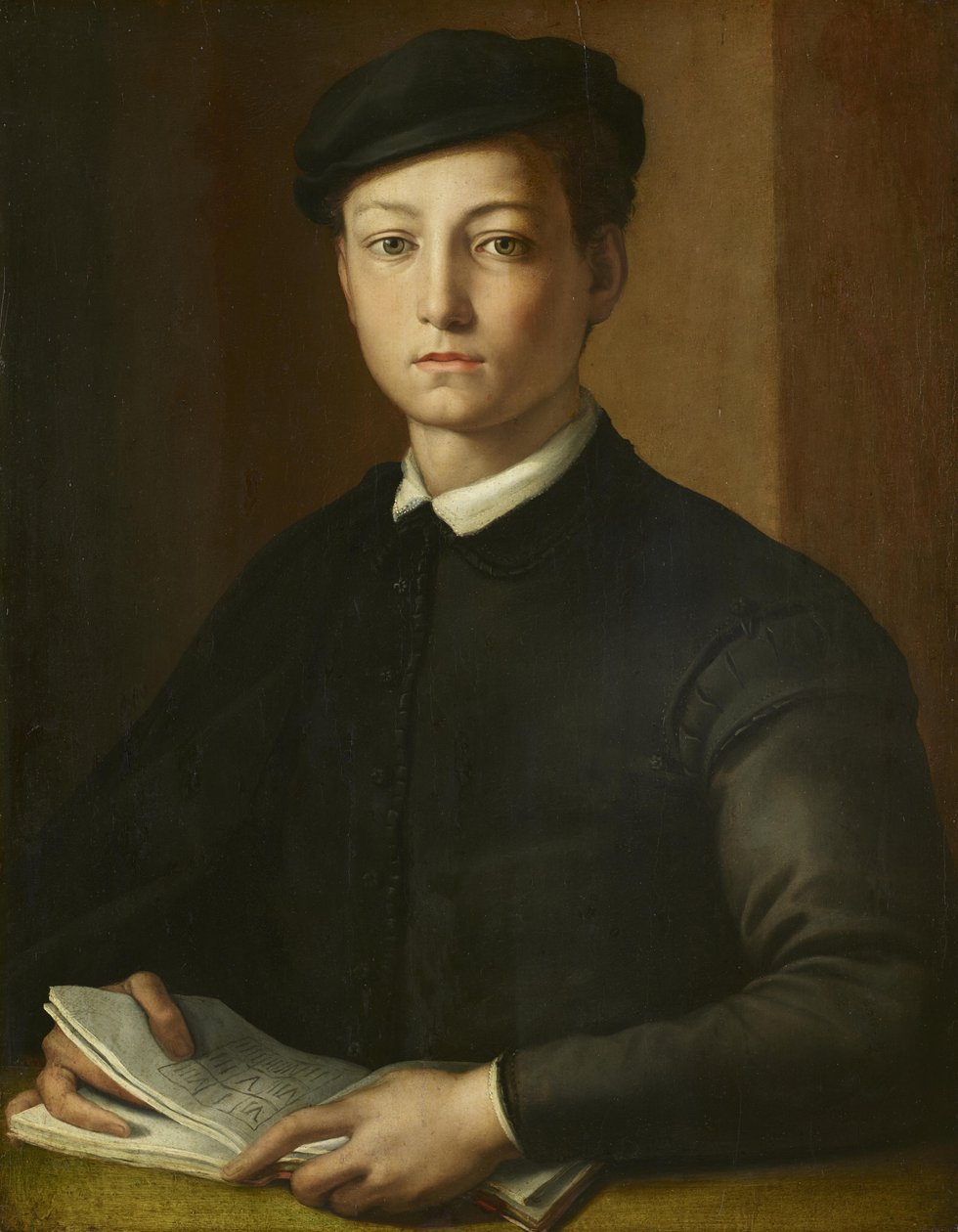 Porträtt av en ung man av Alessandro Allori