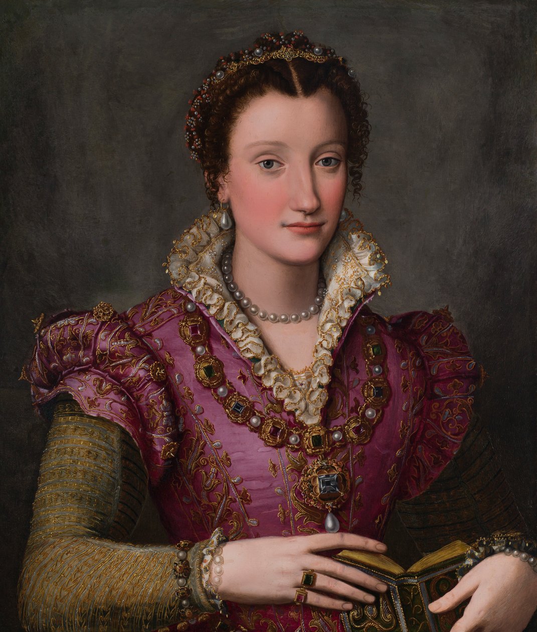 Porträtt av en dam, troligen Camilla Martelli de’Medici av Alessandro Allori