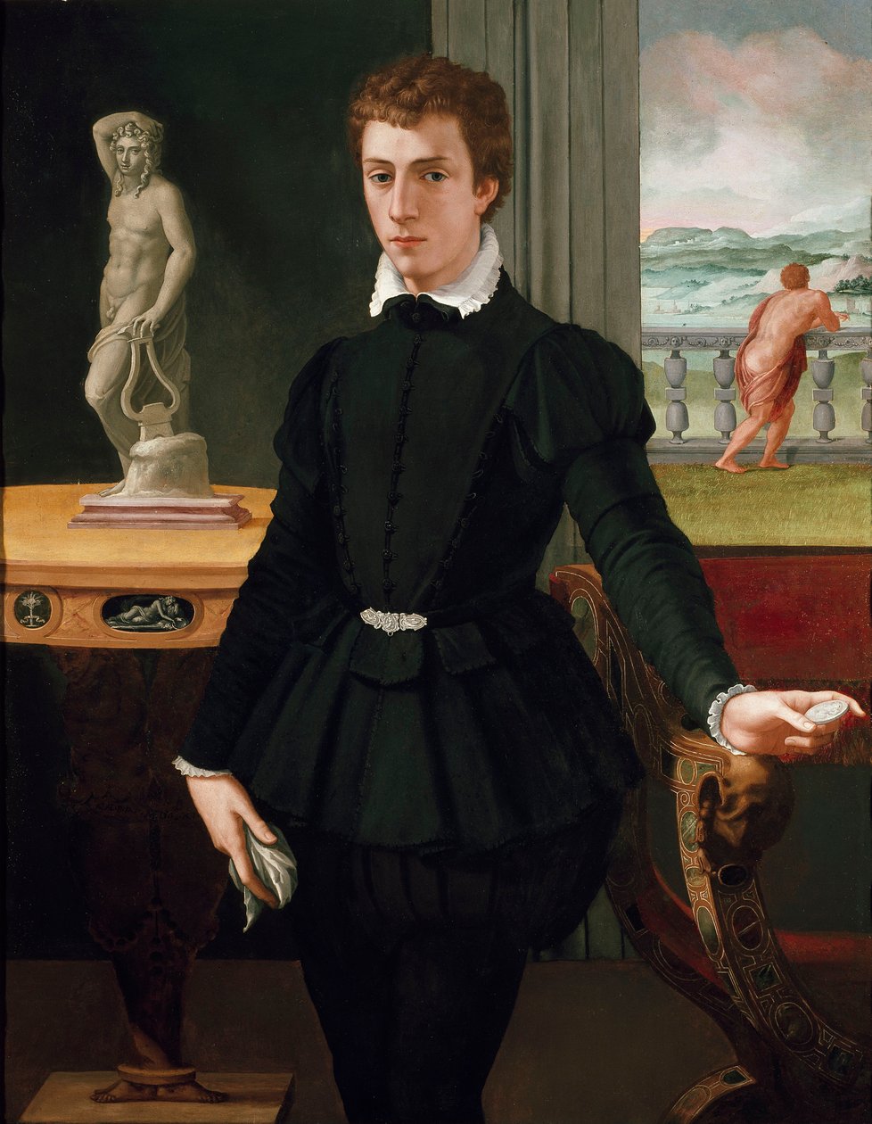 Porträtt av en ung man
































" av Alessandro Allori