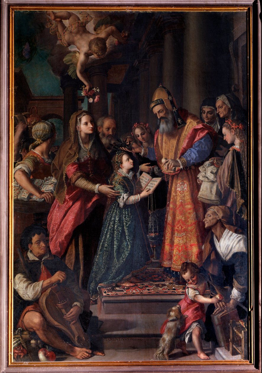 Presentation av Maria vid templet (målning av Alessandro Allori