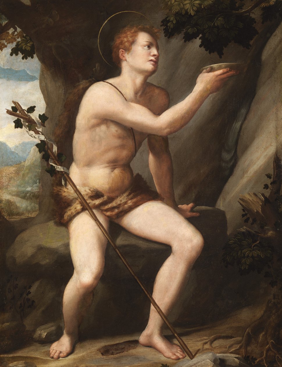 Sankt Johannes Döparen av Alessandro Allori