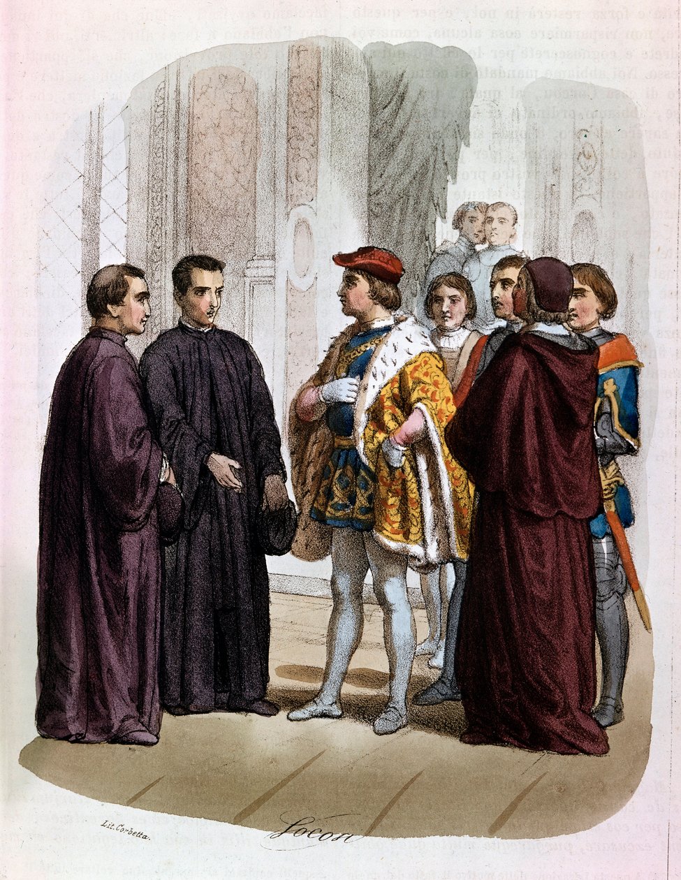 Niccolo di Bernardo dei Machiavelli (Nicolas Machiavel av Alessandro Focosi