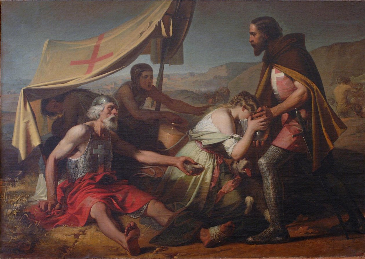 Törsten som led av de första korsfararna, 1852 av Alessandro Guardassoni