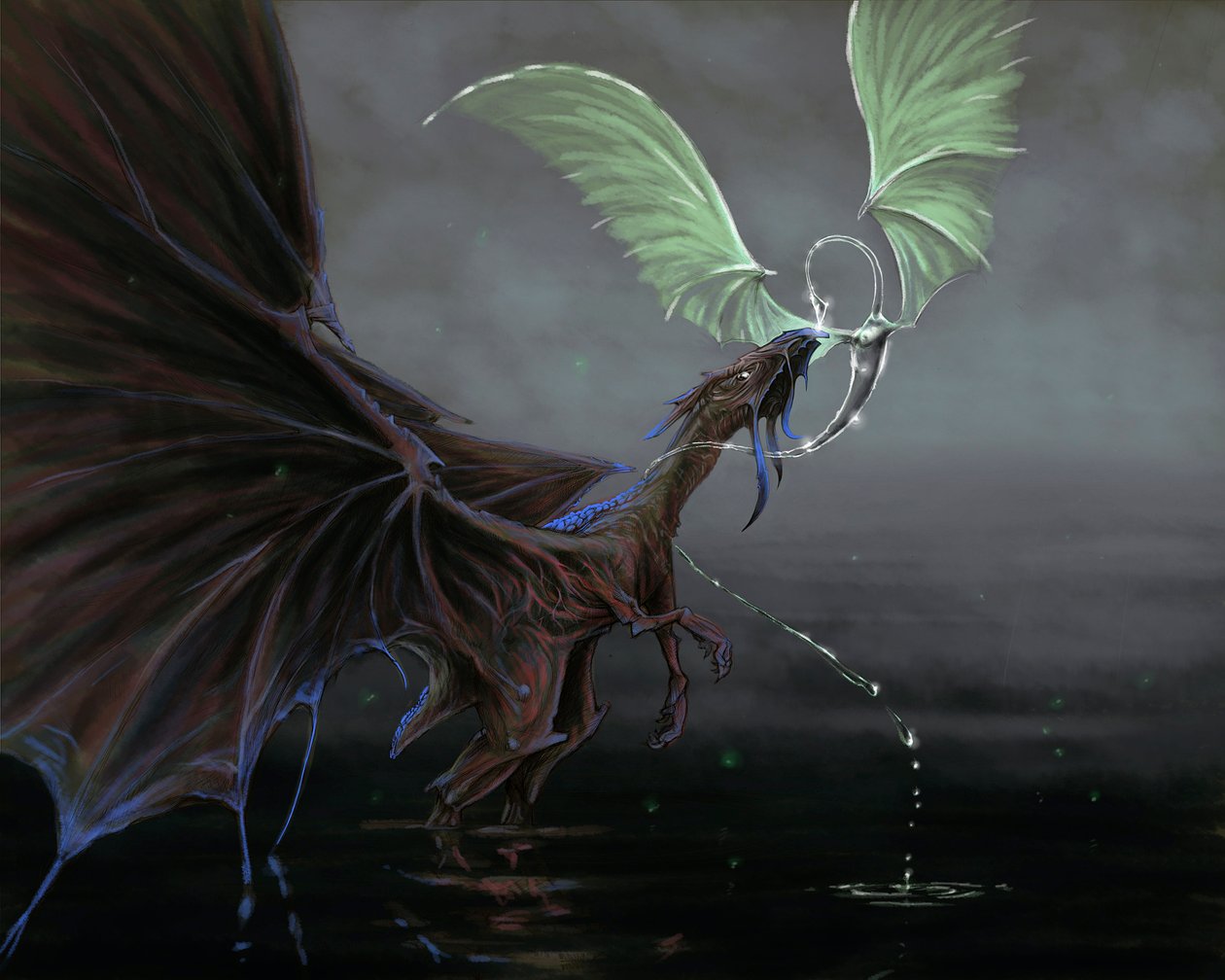 Fantastisk varelse - Drakar. av Alessandro Lonati