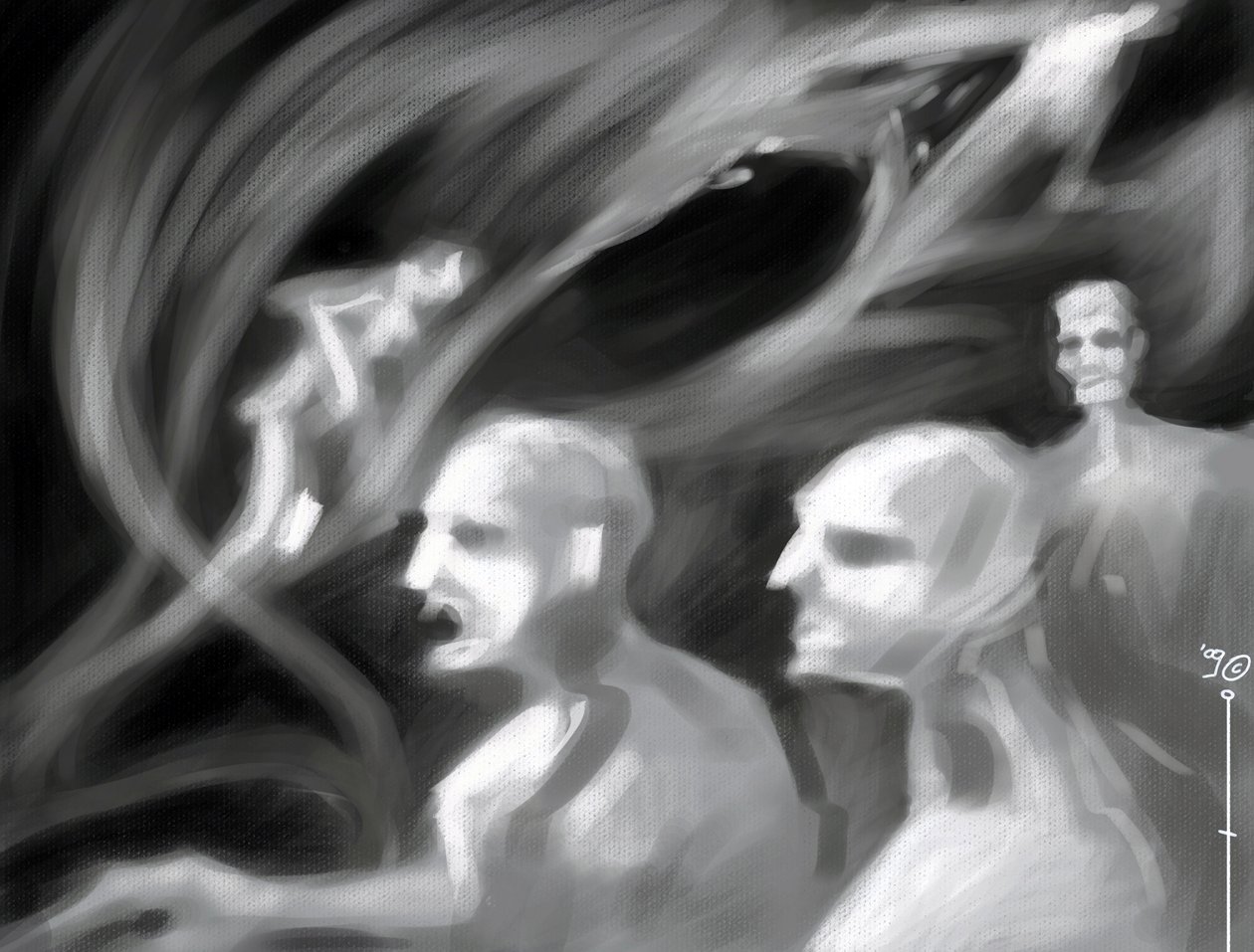 Fantastic Creatures: a group of spectra Teckning av Alessandro Lonati av Alessandro Lonati
