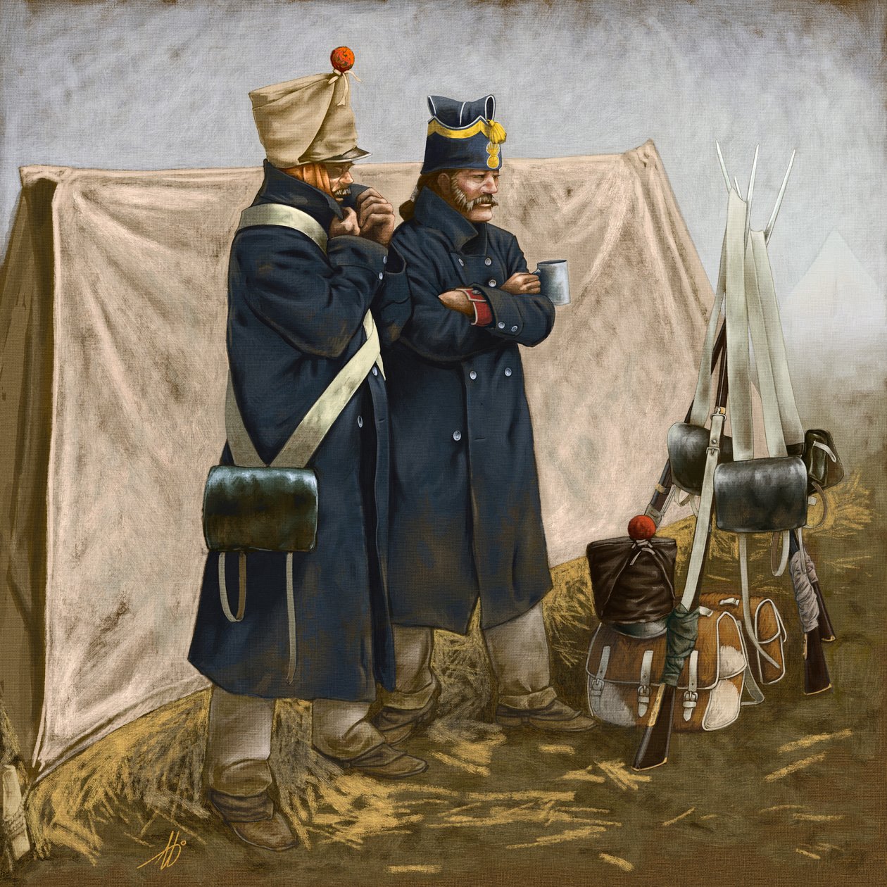 Fransk vinterbivack, Första kejsardömet, 2018 av Alessandro Lonati