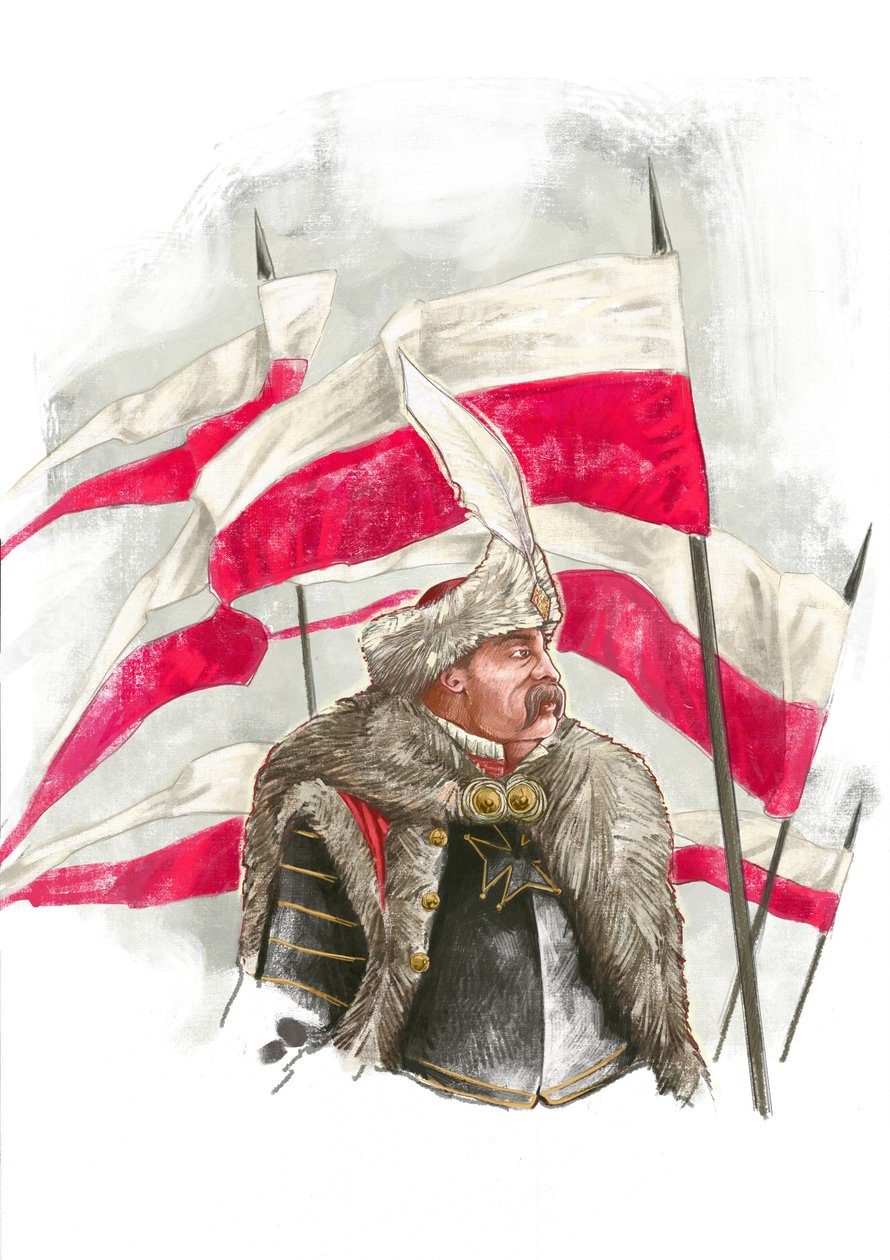 John III Sobieski vid slaget vid Wien (1683) av Alessandro Lonati