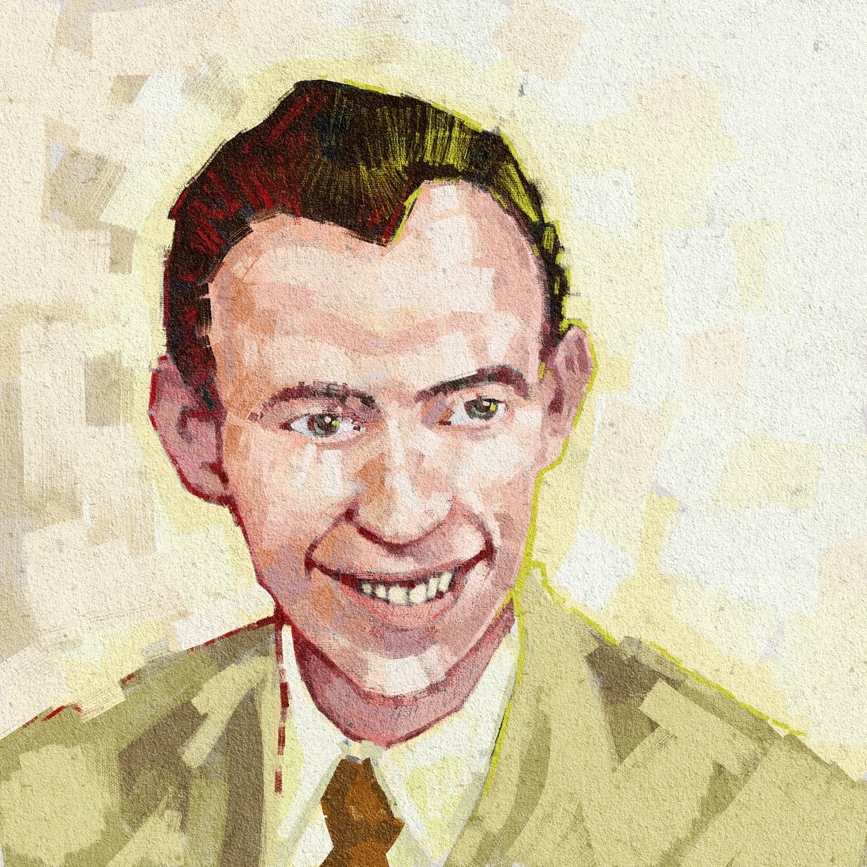 Porträtt av biologen James Watson, 2023 (illustration) av Alessandro Lonati