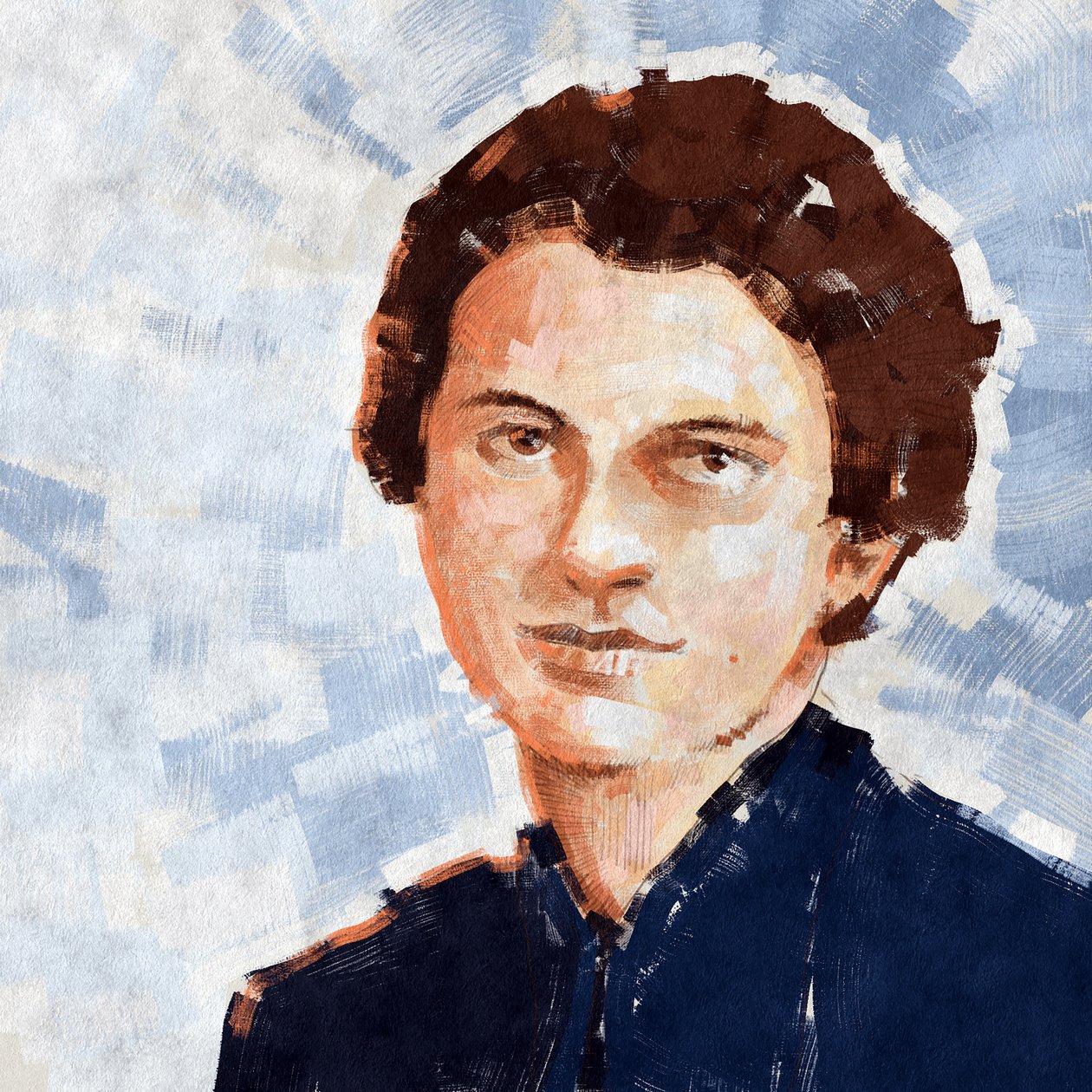 Porträtt av kemisten Rosalind Franklin, 2023 (illustration) av Alessandro Lonati