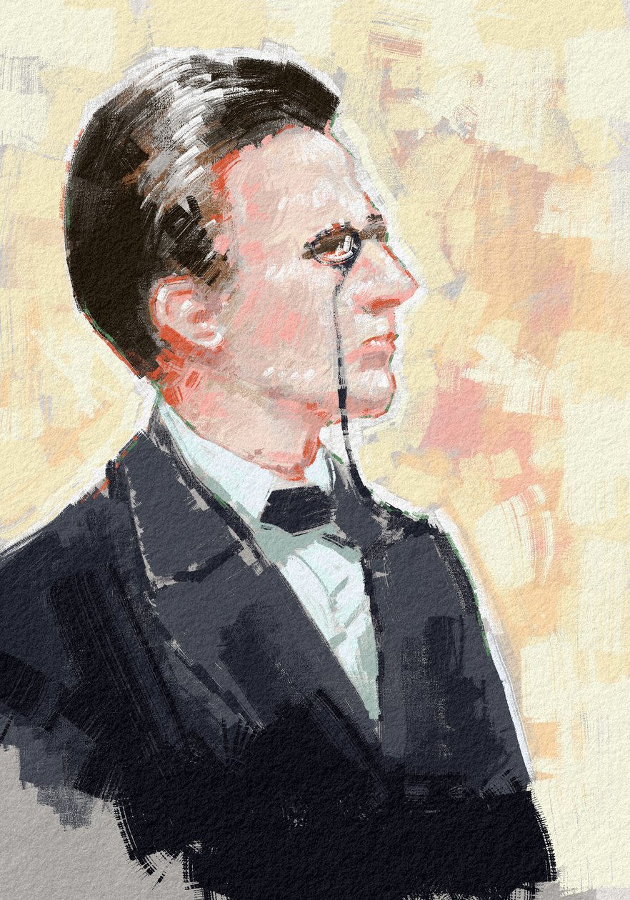 Porträtt av den unge forskaren Max Planck, 2023 (illustration) av Alessandro Lonati