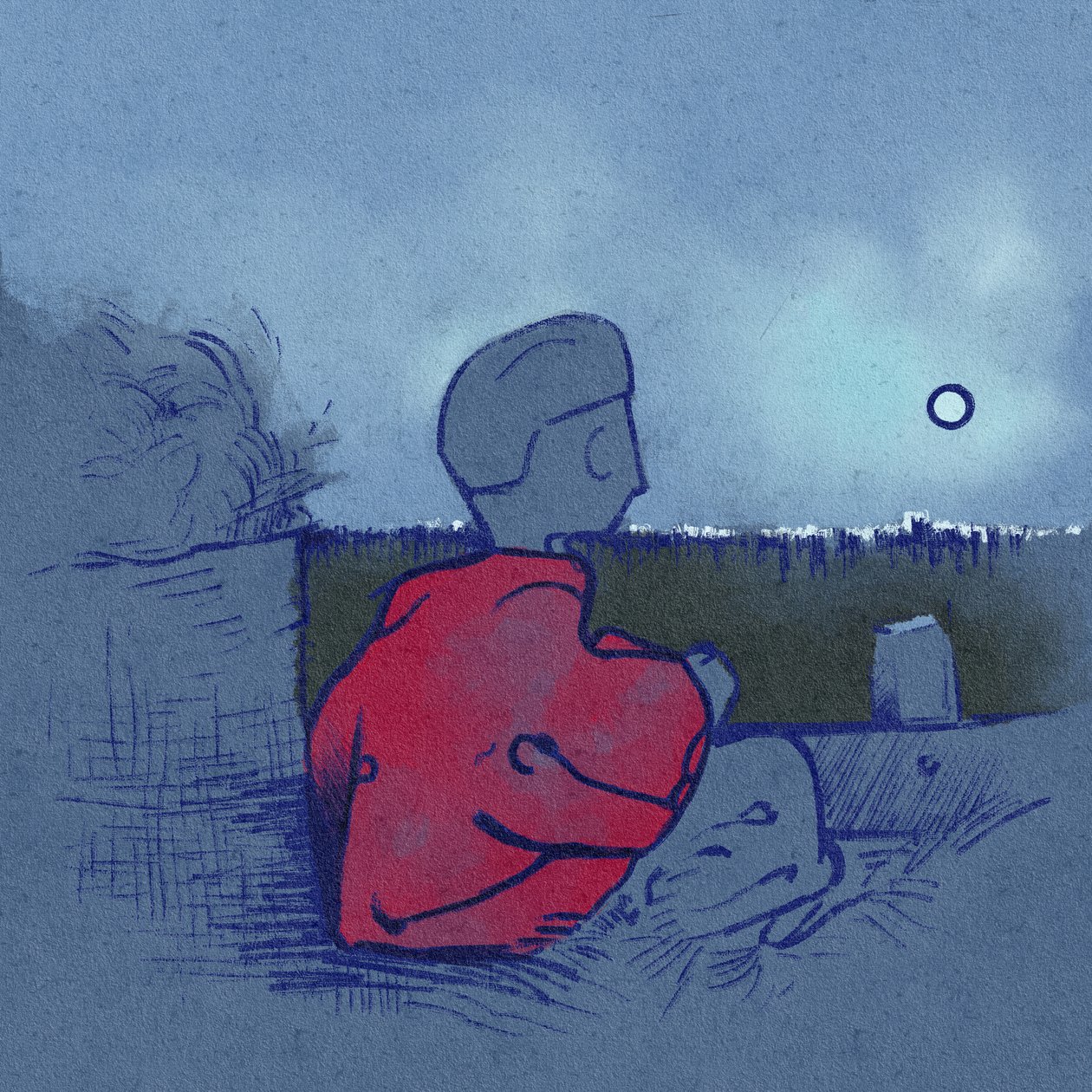 Porträtt av Egòruska som korsar stäppen på vagnen (illustration) av Alessandro Lonati