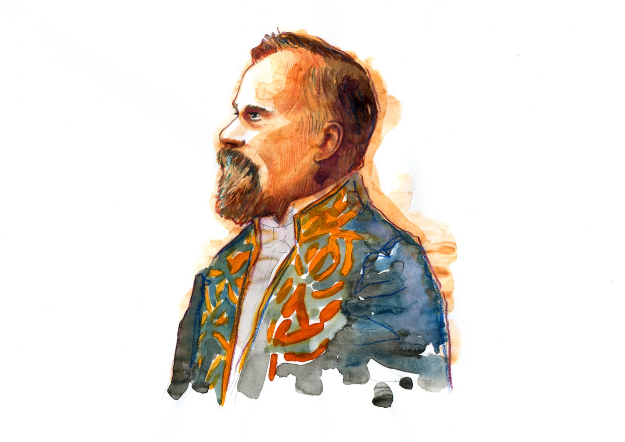 Porträtt av Raymond Poincare (1860-1934) cirka 1914 i kostym av Legion d