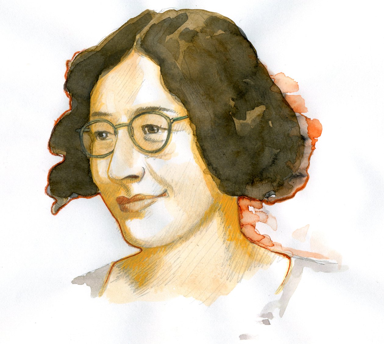 Porträtt av Simone Weil (1909-1943), fransk filosof av Alessandro Lonati