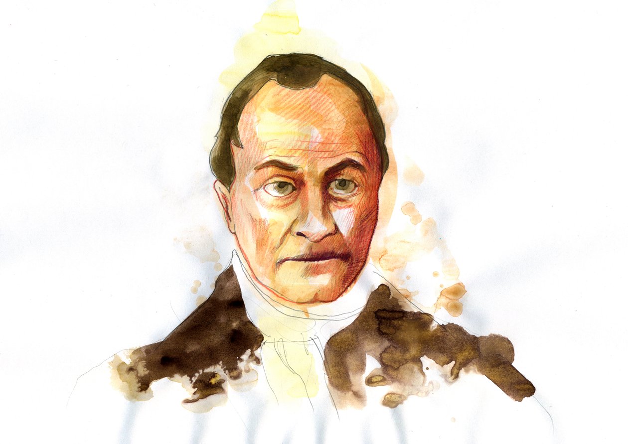 Porträtt av den franske filosofen Auguste Comte (1798-1857) (den franske filosofen Auguste Comte) av Alessandro Lonati