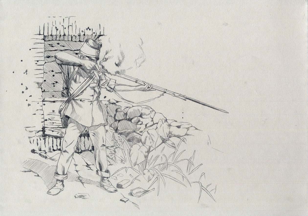 Andra kejsardömet (1852-1870): infanterist, soldat i den österrikiska armén, österrikisk-ungersk (österrikisk-ungersk) av Alessandro Lonati