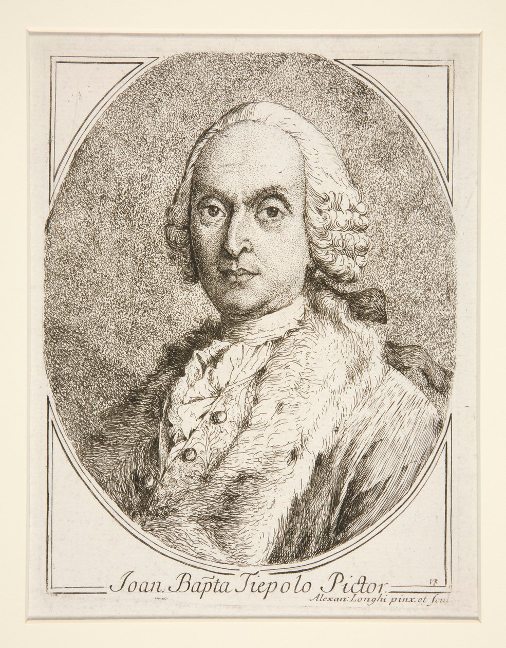 Porträtt av G.B. Tiepolo av Alessandro Longhi