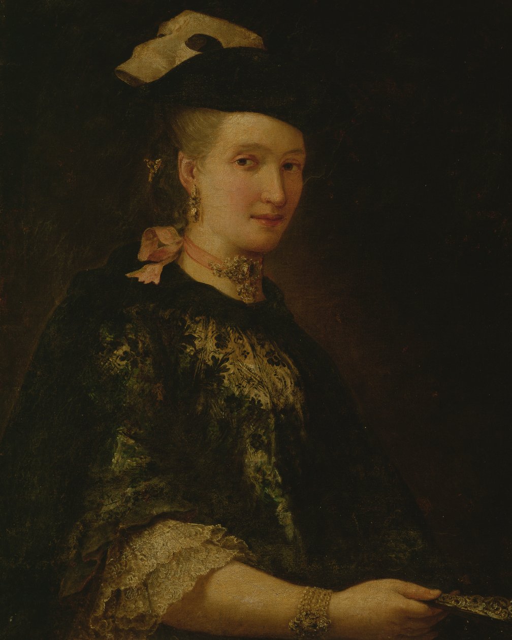 Porträtt av en dam av Alessandro Longhi
