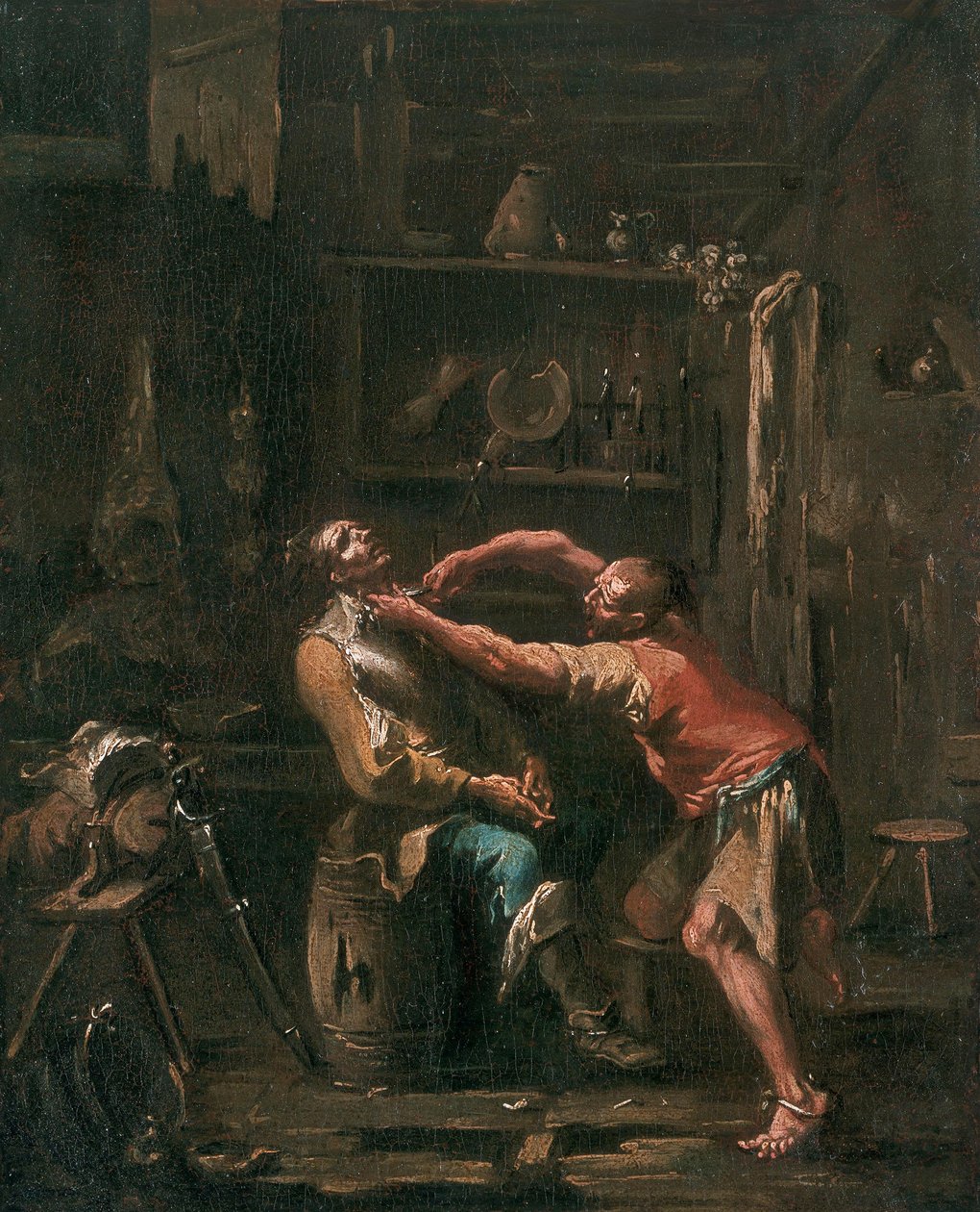 Bybarberaren av Alessandro Magnasco
