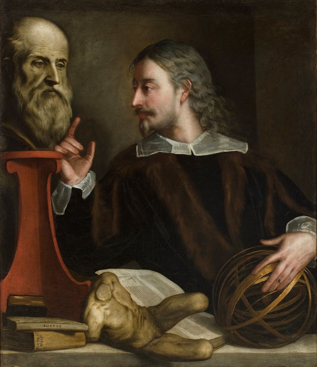 Autoportrait (Självporträtt) - Målning av Alessandro Varotari känd som Il Padovanino (1588-1649), olja på duk av Alessandro Padovanino