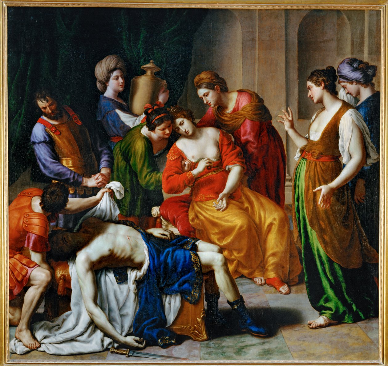 La mort de Cleopatre - Kleopatras död ... av Alessandro Turchi