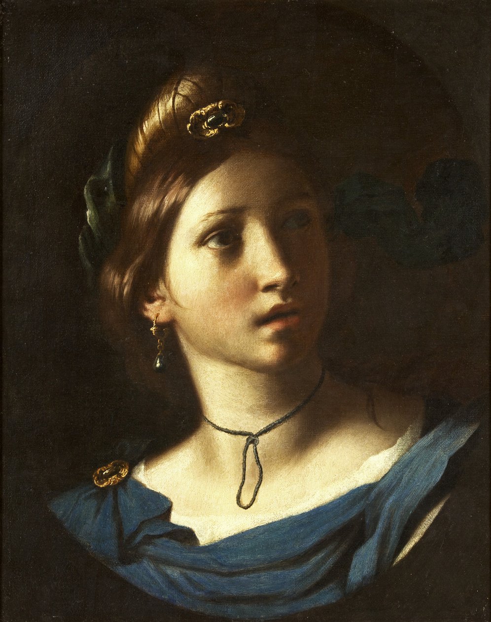 Porträtt av en ung kvinna, ca 1620 (olja på duk) av Alessandro Turchi