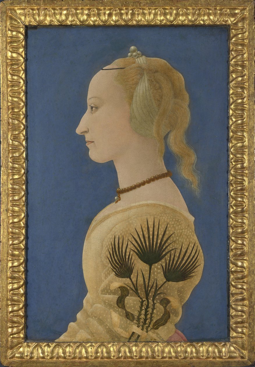 Porträtt av en dam, ca 1465 av Alesso Baldovinetti
