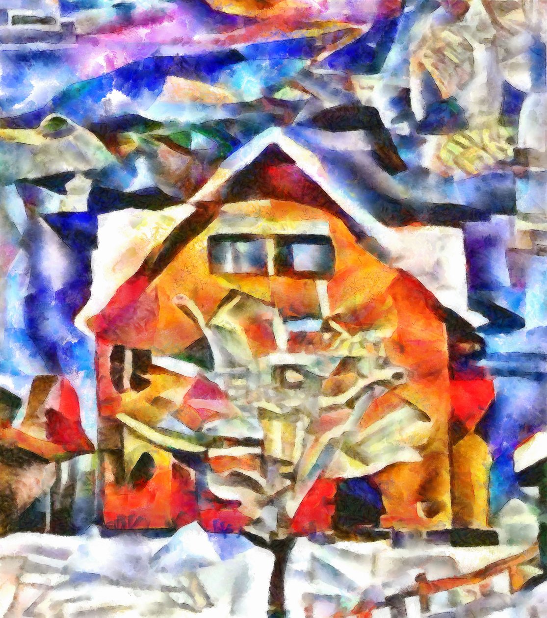 före vårens himmel, 2017, av Alex Caminker