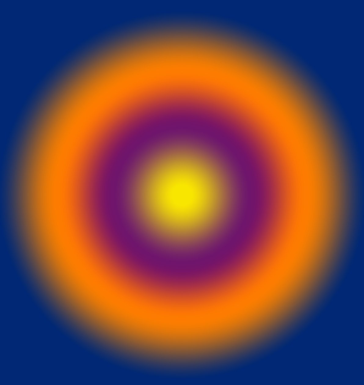 Geometriska lampor, #6, (gradient) av Alex Caminker