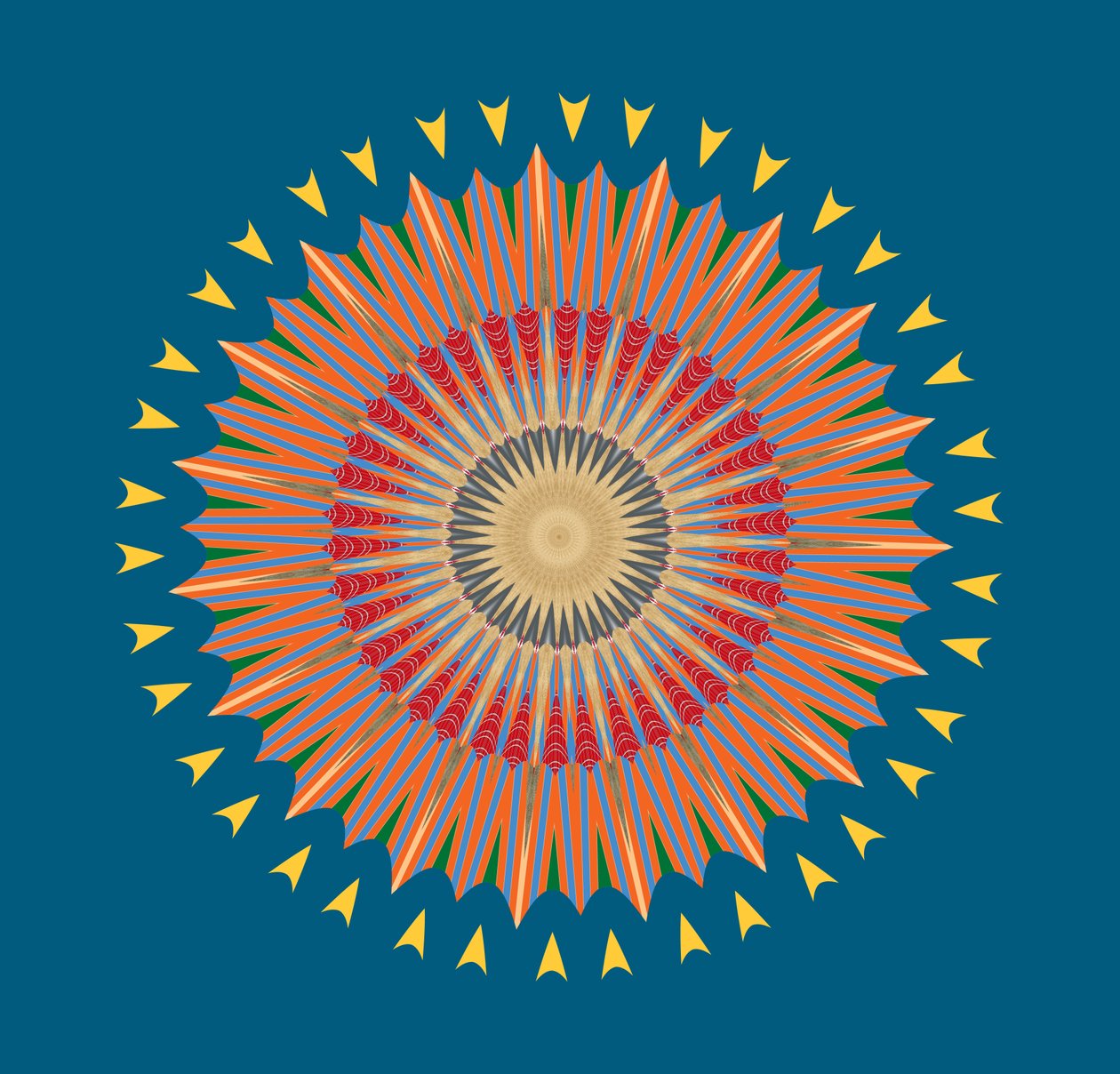 In och ut, 2019, (blandade media) av Alex Caminker
