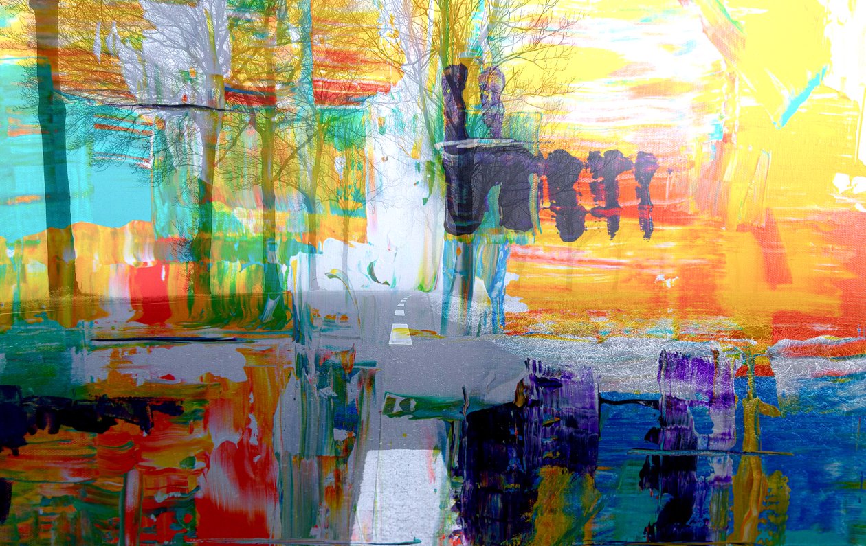 Path, 2019, (blandade media) av Alex Caminker