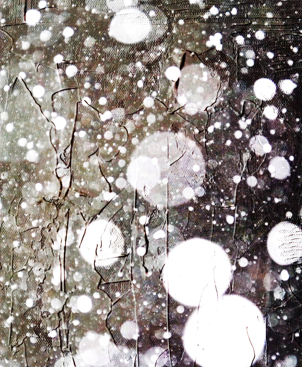 Snow, 2019, (blandade media) av Alex Caminker