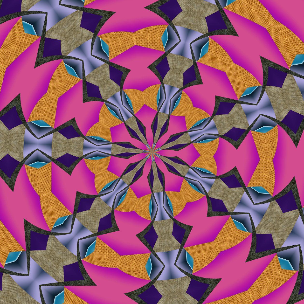 arabesque #2,2019,(blandade media) av Alex Caminker