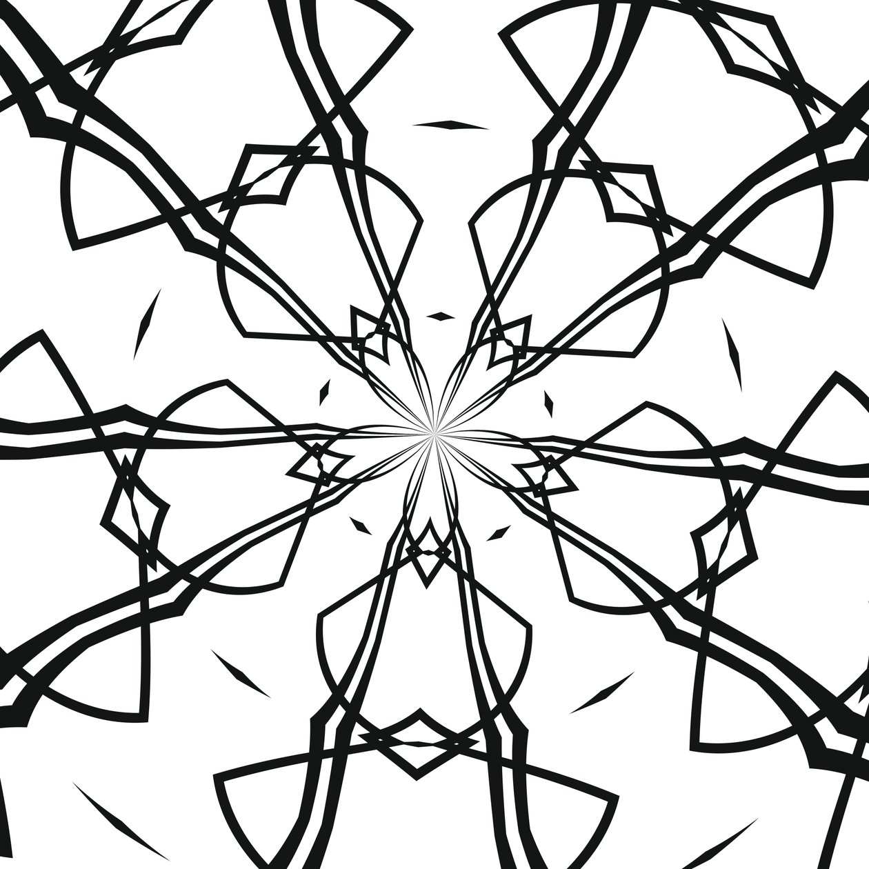 arabesque #35,2019,(blandade media) av Alex Caminker