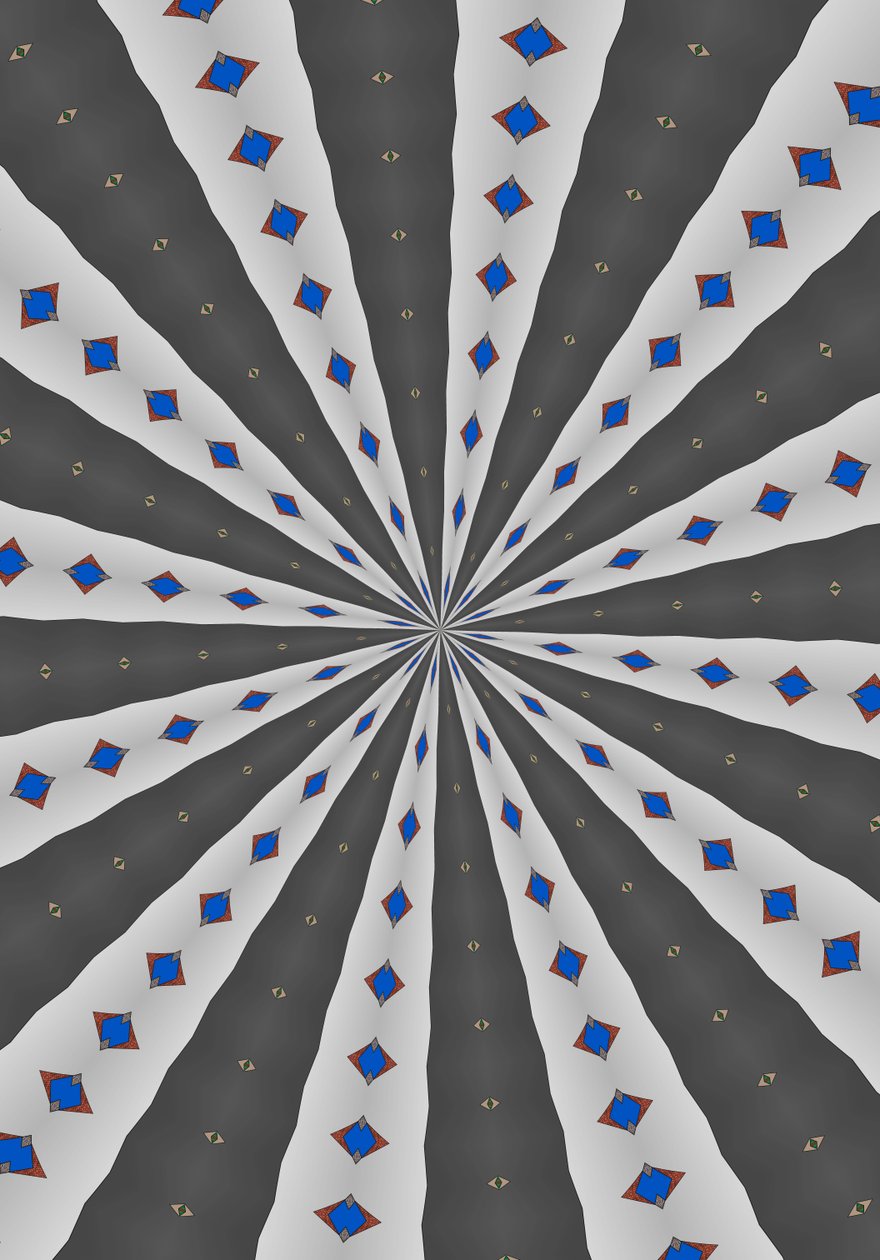 arabesque #43,2019,(blandade media) av Alex Caminker