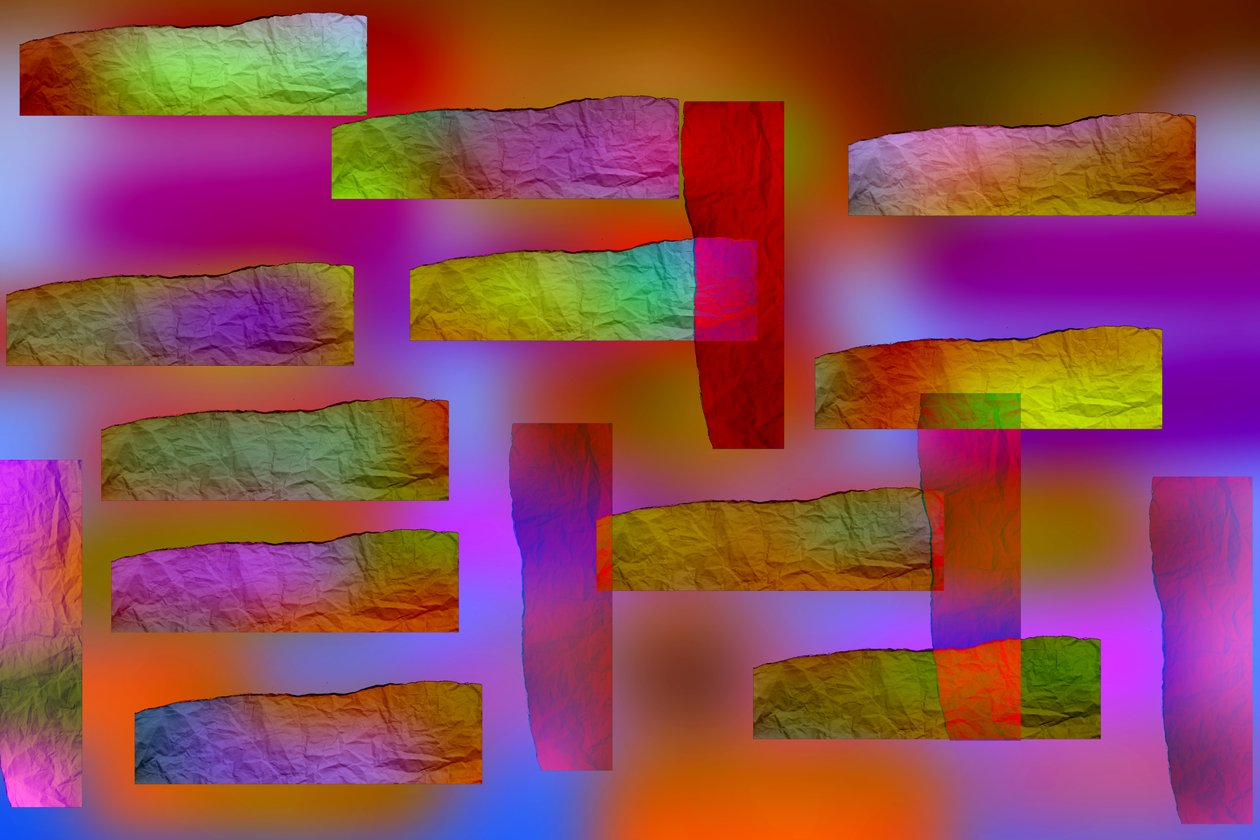 etude #13,2019,(blandade media) av Alex Caminker