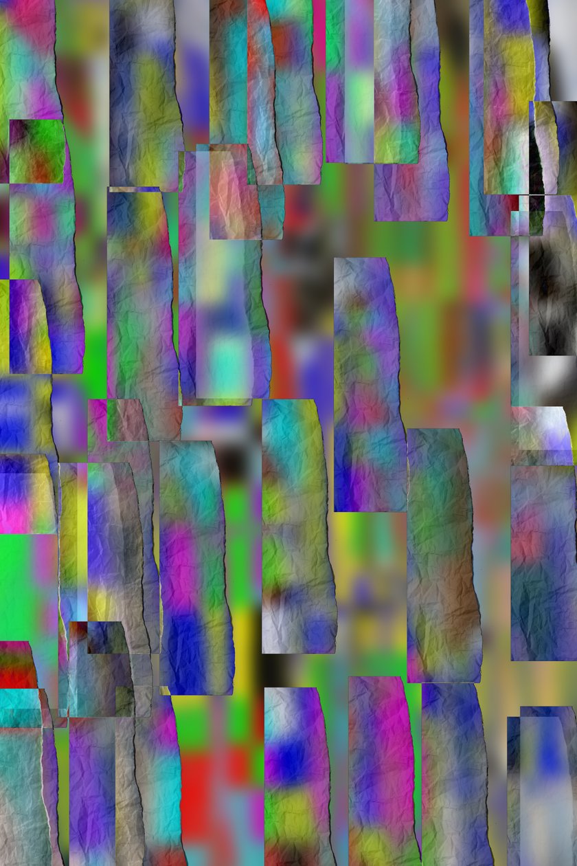 etude #24,2019,(blandade media) av Alex Caminker