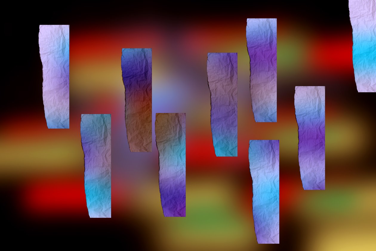 etude #5,2019,(blandade media) av Alex Caminker