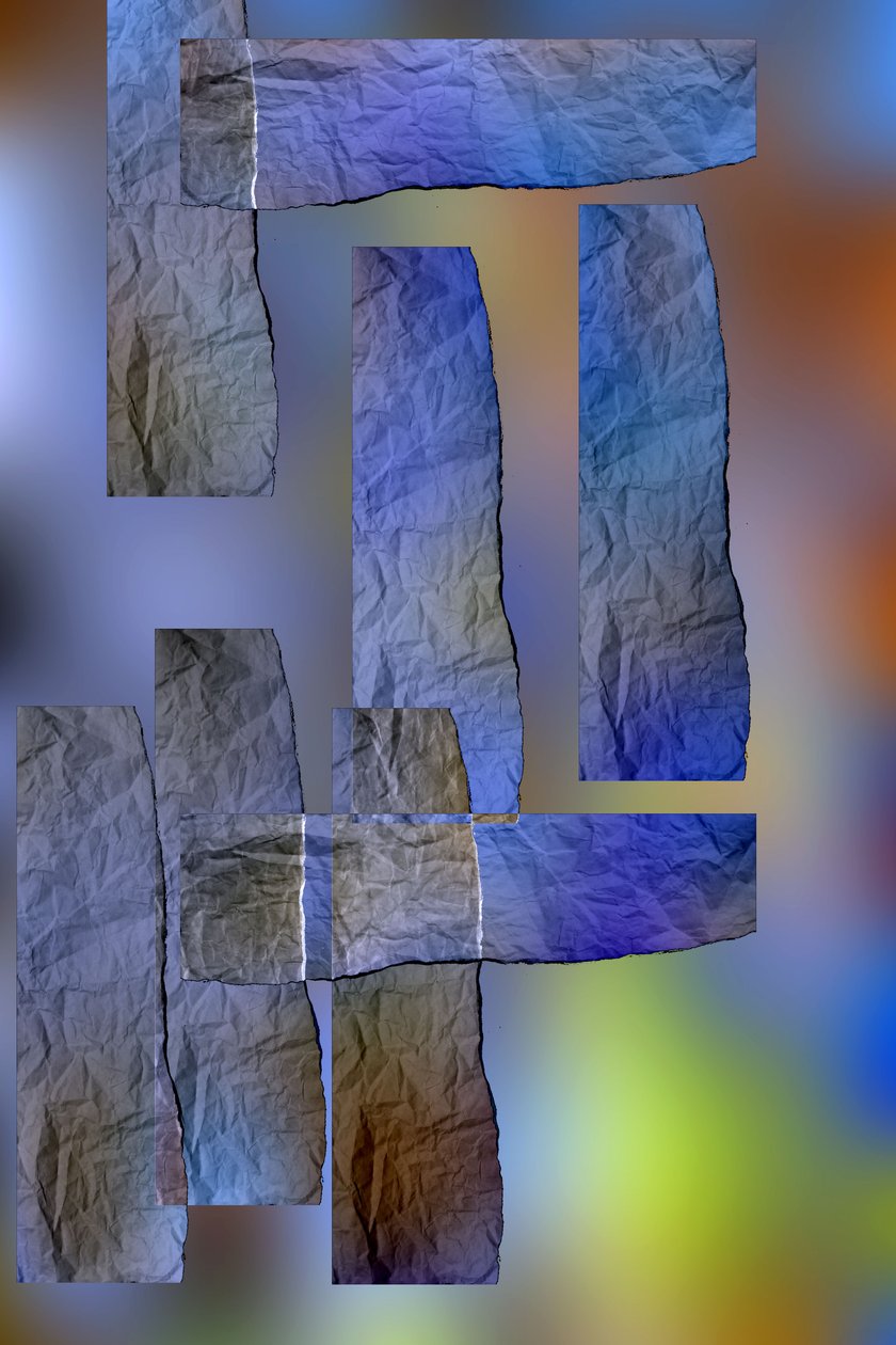 etyd #6,2019,(blandade media) av Alex Caminker
