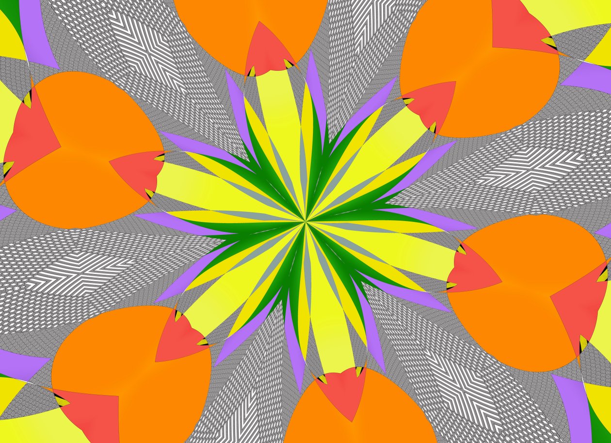 blommor #108,2019,(blandade media) av Alex Caminker