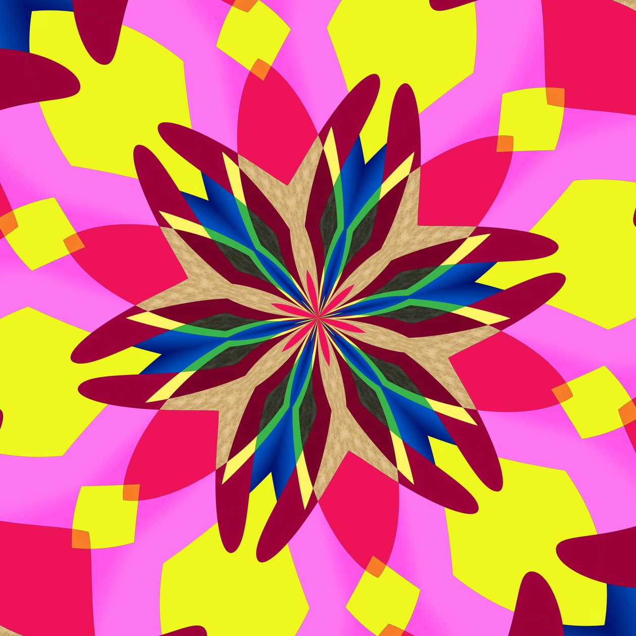 trädgårdsblomma, 2019, (blandade media) av Alex Caminker