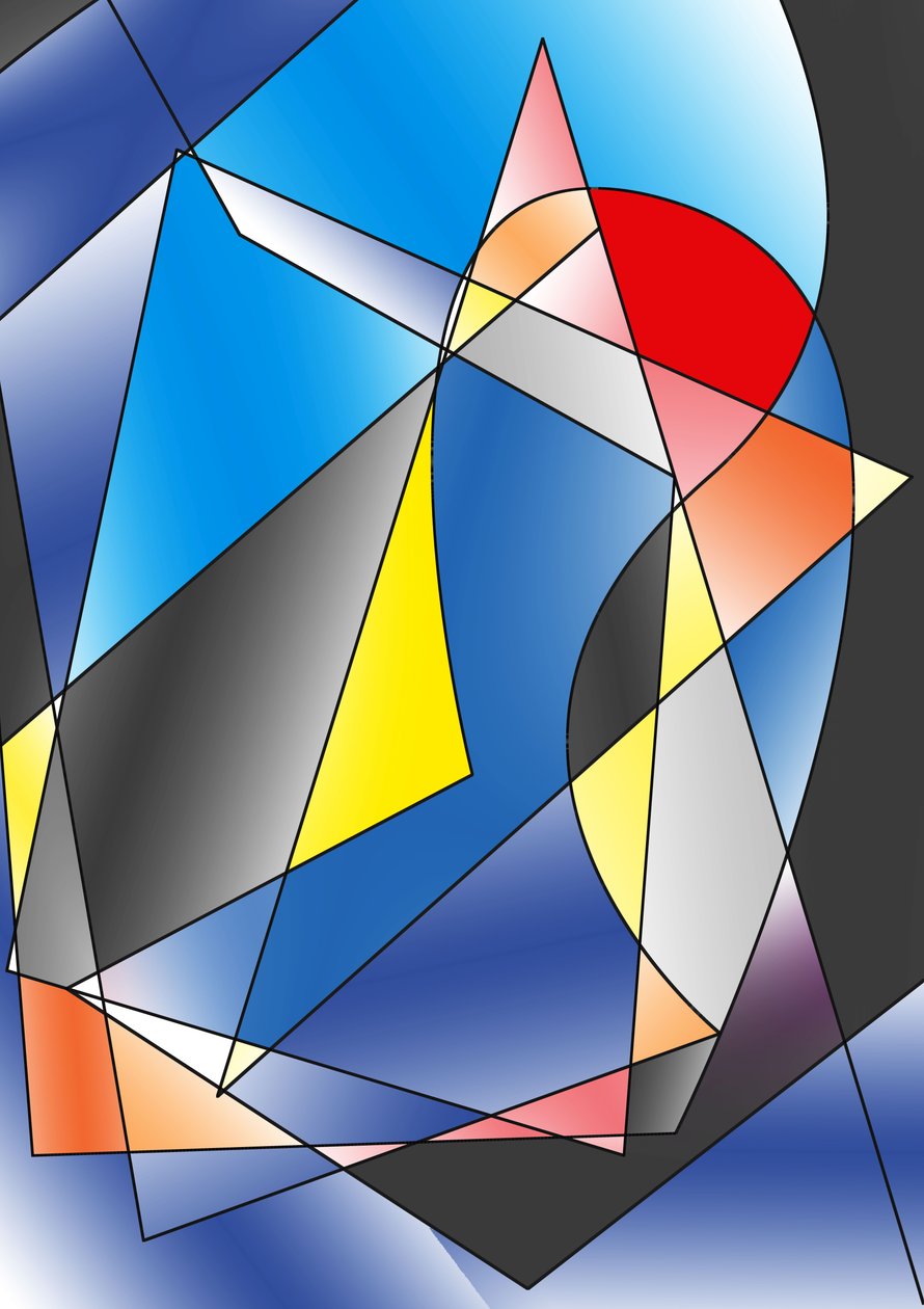 gitarr, 2019, (gradient) av Alex Caminker